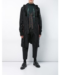 schwarzer Parka von Ziggy Chen