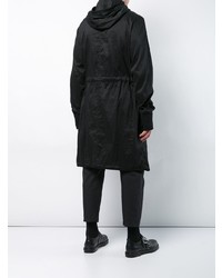 schwarzer Parka von Ziggy Chen