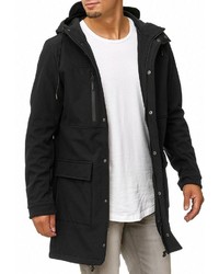 schwarzer Parka von INDICODE