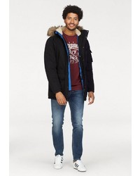 schwarzer Parka von Jack & Jones