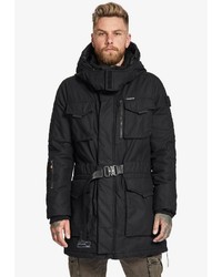 schwarzer Parka von khujo