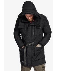 schwarzer Parka von khujo