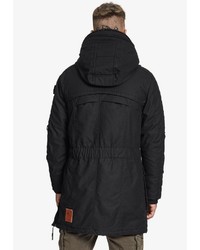 schwarzer Parka von khujo