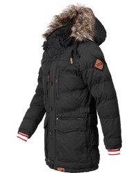 schwarzer Parka von khujo