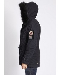 schwarzer Parka von khujo