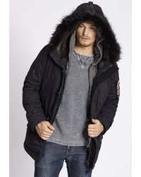 schwarzer Parka von khujo