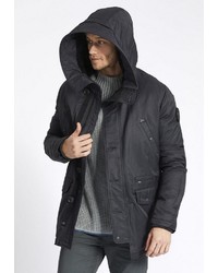 schwarzer Parka von khujo