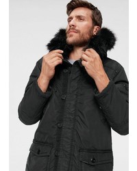 schwarzer Parka von khujo