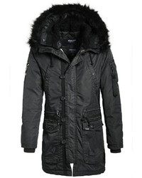 schwarzer Parka von khujo