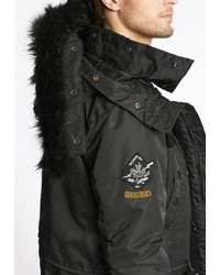 schwarzer Parka von khujo