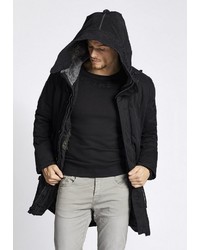 schwarzer Parka von khujo