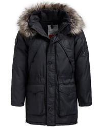 schwarzer Parka von khujo