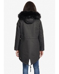 schwarzer Parka von khujo