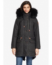 schwarzer Parka von khujo