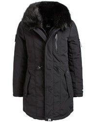 schwarzer Parka von khujo