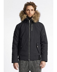 schwarzer Parka von khujo