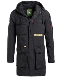 schwarzer Parka von khujo