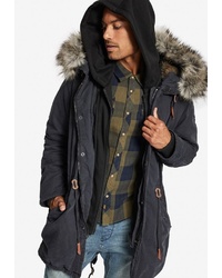 schwarzer Parka von khujo