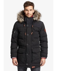 schwarzer Parka von khujo