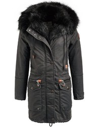 schwarzer Parka von khujo