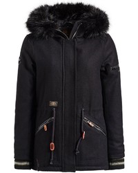 schwarzer Parka von khujo