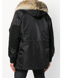 schwarzer Parka von Yves Salomon Army