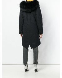 schwarzer Parka von Yves Salomon Army