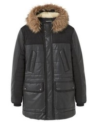 schwarzer Parka von Mango