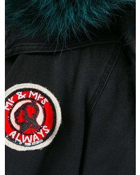 schwarzer Parka von Mr & Mrs Italy