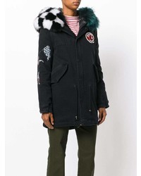 schwarzer Parka von Mr & Mrs Italy