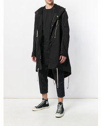 schwarzer Parka von Rick Owens DRKSHDW