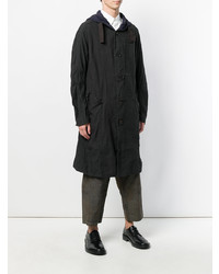 schwarzer Parka von Ziggy Chen