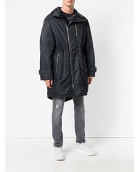 schwarzer Parka von Les Hommes Urban