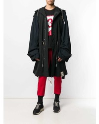 schwarzer Parka von Maison Mihara Yasuhiro