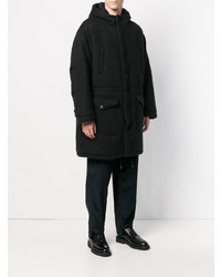 schwarzer Parka von Maison Flaneur