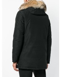 schwarzer Parka von Woolrich