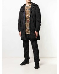 schwarzer Parka von Stone Island Shadow Project