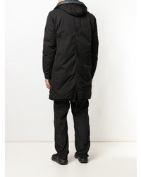 schwarzer Parka von Stone Island Shadow Project