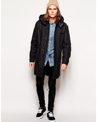 schwarzer Parka von Cheap Monday