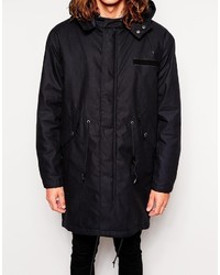 schwarzer Parka von Cheap Monday