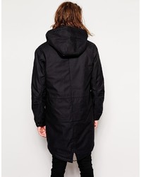 schwarzer Parka von Cheap Monday