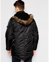 schwarzer Parka von Brave Soul