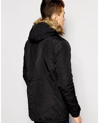 schwarzer Parka von Brave Soul