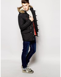 schwarzer Parka von Brave Soul