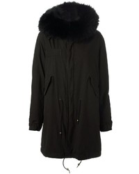 schwarzer Parka