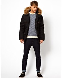 schwarzer Parka von Selected