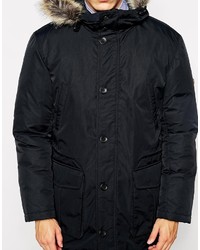 schwarzer Parka von Ben Sherman