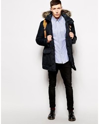 schwarzer Parka von Ben Sherman