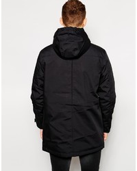 schwarzer Parka von Solid