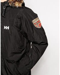 schwarzer Parka von Helly Hansen